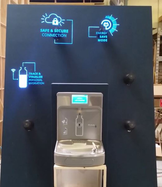 Hypervsn Multi Unit Elkay Water Dispenser Display
