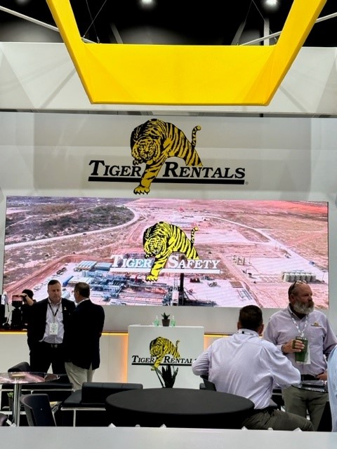 LED Tiles Tiger Rentals Tradeshow